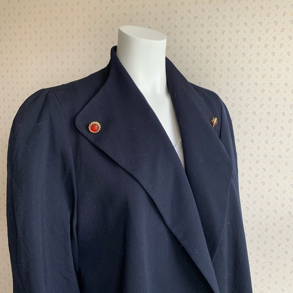 Vintage Claire Woolmark Overcoat Neiman Marcus sz Medium PW15 - Picture 2 of 11